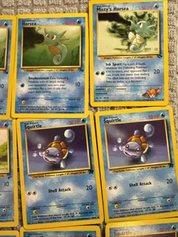 Lot Of 31 VTG Pokemon TCG Cards Horsea Squirtle Dewgong Shellder Seadra Etc - Image 4