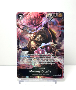 Monkey D Luffy OP04-090 Alt Art - One Piece TCG Kingdoms of Intrigue English - Image 1