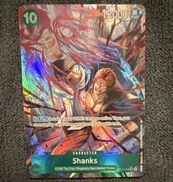 Shanks OP13-028 Alt Art SR Foil One Piece TCG Carrying On His Will NM - Image 1
