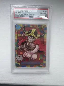 PSA 10 Monkey D. Luffy P-110 Premium Card Collection ONE PIECE DAY 25 Promo 2025 - Image 1