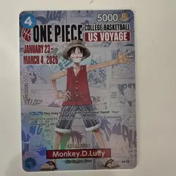 Bandai One Piece CCG US Voyage Monkey D. Luffy P-055 Promo Foil EN 2026 5000 - Image 1