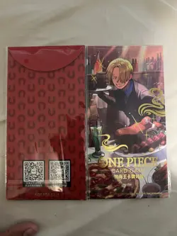 One Piece TCG Chinese Sanji EB02-054 2026 New Year Red Packet Promo x2 - Image 2