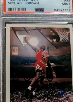 1992 Upper Deck MICHAEL JORDAN #23 Graded PSA 9 Mint Chicago Bulls HOF GOAT - Image 1