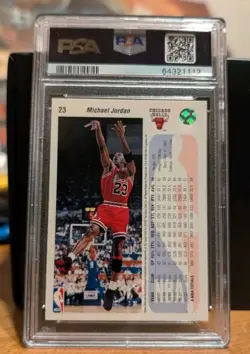 1992 Upper Deck MICHAEL JORDAN #23 Graded PSA 9 Mint Chicago Bulls HOF GOAT - Image 3