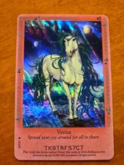 Rare Foil Bella Sara VENUS Card Single S17/17 from Ancient Lights Series - Image 1