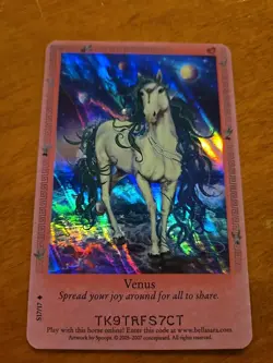Rare Foil Bella Sara VENUS Card Single S17/17 from Ancient Lights Series - Image 2