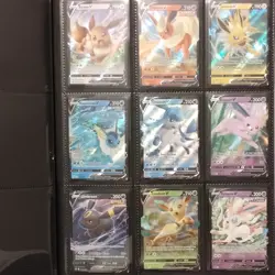 Pokemon TCG SWSH Black Star Promos Eeveelutions V 9-Card Holo Lot - Image 1