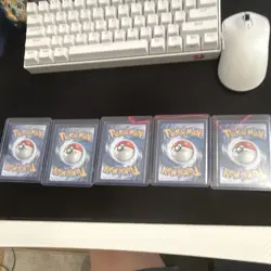 Pokemon TCG 5-Card Lot Charizard V Zacian V Full Art Holo/Foil English - Image 2
