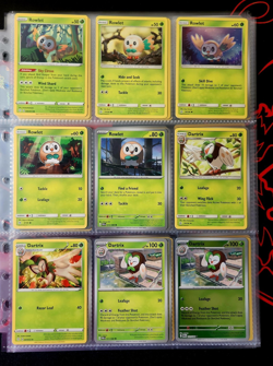 Pokemon TCG Sun & Moon 9 Card Lot Rowlet Dartrix Mix Lot Mint Holo - Image 1