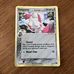 Zangoose 15/17 Holo Rare Pop Series 5 Delta Species Pokemon Card - Image 1