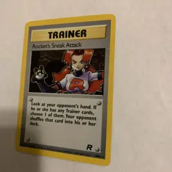 Rocket’s Sneak Attack Holo Rare Pokemon Card 16/82 Team Rocket Vintage - Image 3
