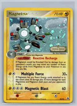 Magneton 22/92 Rare Legend Maker Pokemon Reverse Holo Near Mint - Image 1