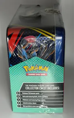 Pokemon Scarlet & Violet Mega Evolutions Collector Chest Tin Factory Sealed 2025 - Image 2