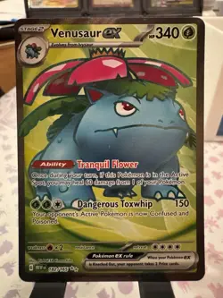 Venusaur ex 182/165 -S&V 151 Ultra Rare Full Art Holo Near Mint - Image 1