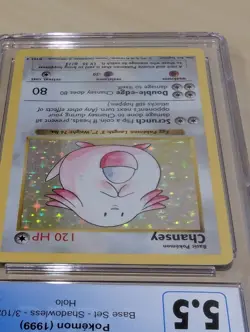 1999 POKEMON BASE SET HOLO #3/102 CHANSEY CGC 5.5 - Image 5