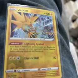 2022 Pokemon Zapdos Reverse Holo Rare Pokemon Go #29/78 - Image 1