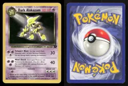 Dark Alakazam 18/82 Team Rocket Unlimited MP Pokemon - Image 3