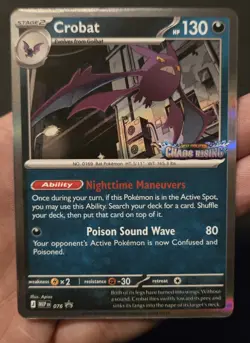 Crobat MEP 076 - Prerelease Stamped Promo - Pokemon TCG: Chaos Rising - Image 1