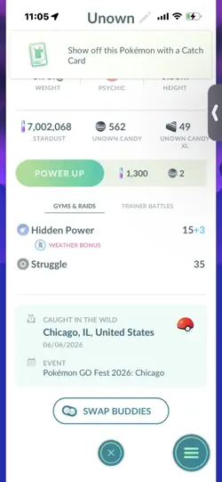 Pokemon Go Shiny Unown ! - Image 2