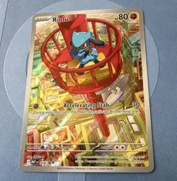Pokemon TCG Riolu 010 Me: Mega Evolution Promo Holo Basic Fighting 80 HP English - Image 1