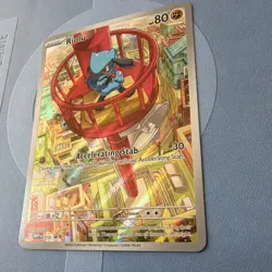 Pokemon TCG Riolu 010 Me: Mega Evolution Promo Holo Basic Fighting 80 HP English - Image 2