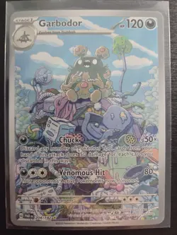 Garbodor 204/182 Illustration Rare Paradox Rift Pokemon Holo Near Mint - Image 1