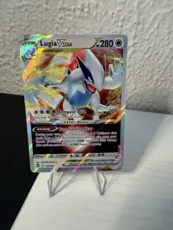 Lugia Vstar 139/195 Silver Tempest NM Full Art Pokemon Card - Image 1