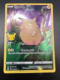 Pokemon Pikachu TCG Holo Rare Card Celebrations 005/025 - Image 1