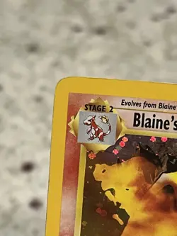 Blaine's Charizard 2/132 Gym Challenge Holo- Pokemon TCG WOTC- MP - Image 3
