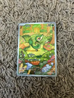 Snivy - 087/086 Holo Illustration Rare SV: Black Bolt Pokemon LP - Image 1