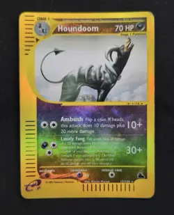 Pokemon Card- Houndoom-Skyridge-ReverseHolo-12/144-Rare-NoCrystal-ENG - Image 1