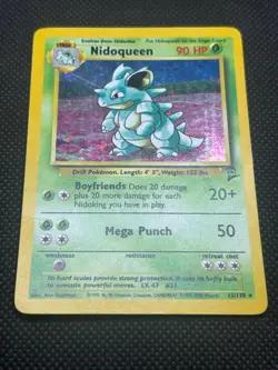 2000 Pokemon TCG Card Base Set 2 Nidoqueen 12/130 Holo Rare - Image 2