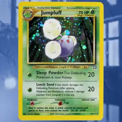 Pokemon Jumpluff #7/111 Rare Neo Genesis Holo Card ☆Near-Mint☆ See Photos - Image 1