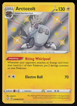 Arctozolt SV046/SV122 Shiny Rare Shining Fates Shiny Vault Pokemon Holo NM - Image 1