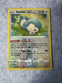 Pokemon Snorlax 131/185 Vivid Voltage Reverse Holo LP - Image 1