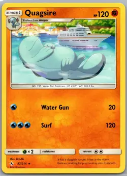 Quagsire 97/214 Rare Unbroken Bonds Pokemon Lightly Played - Image 1
