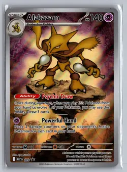 Alakazam 009 Holo Promo ME: Mega Evolution Promo Pokemon Near Mint - Image 1