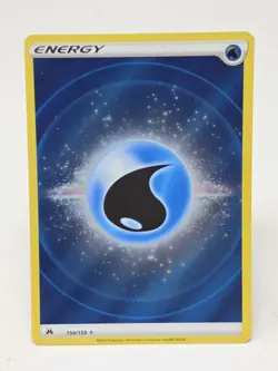 Water Energy 154/159 Ultra Rare Crown Zenith Pokemon Holo NM - Image 1