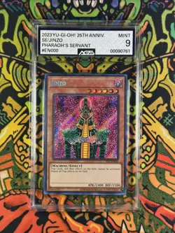 Yu-Go-Oh! Jinzo PSV-EN000 Unlimited Secret Rare 2023 Reprint AGS 9 - Image 1