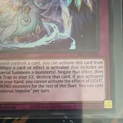 Yugioh Dominus Impulse MZMU-EN126 Secret Rare 1st Edition Foil Trap - Image 2