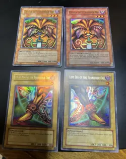 Konami Yu-Gi-Oh! LOB Exodia Head x2 Left Leg and Right Leg - Image 1