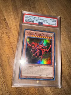 YUGIOH! PSA 9 MINT 2016 Slifer the Sky Dragon LDK2-ENS01 Ultra Rare - Image 1