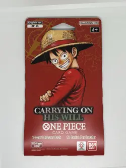 One Piece TCG OP-13 Carrying On His Will Sleeved Booster Pack Lot of 2 - Image 5