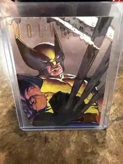 WOLVERINE Fleer 1995 Ultra X-men Hunters & Stalkers Foil Chase Card Silver! - Image 1