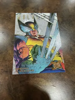 WOLVERINE Fleer 1995 Ultra X-men Hunters & Stalkers Foil Chase Card Silver! - Image 2