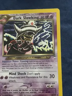 Dark Slowking 20/105 Neo Destiny Unlimited Rare Card Near Mint - Image 1