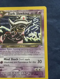 Dark Slowking 20/105 Neo Destiny Unlimited Rare Card Near Mint - Image 5