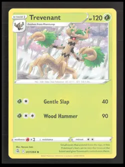 Trevenant 017/264 Uncommon SWSH08: Fusion Strike Pokemon tcg Card CB-1-3-C-7 - Image 1