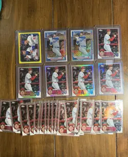 Topps Chrome Shohei Ohtani 28 Card Lot Refractors Prism Bowman Mojos - Image 1