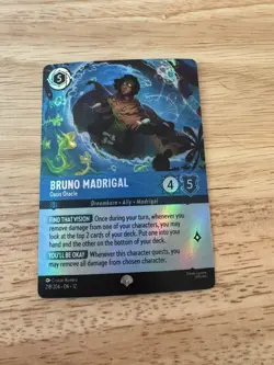 Bruno Madrigal Oasis Oracle 218/204 Epic Foil Wilds Unknown NM Disney Lorcana - Image 1